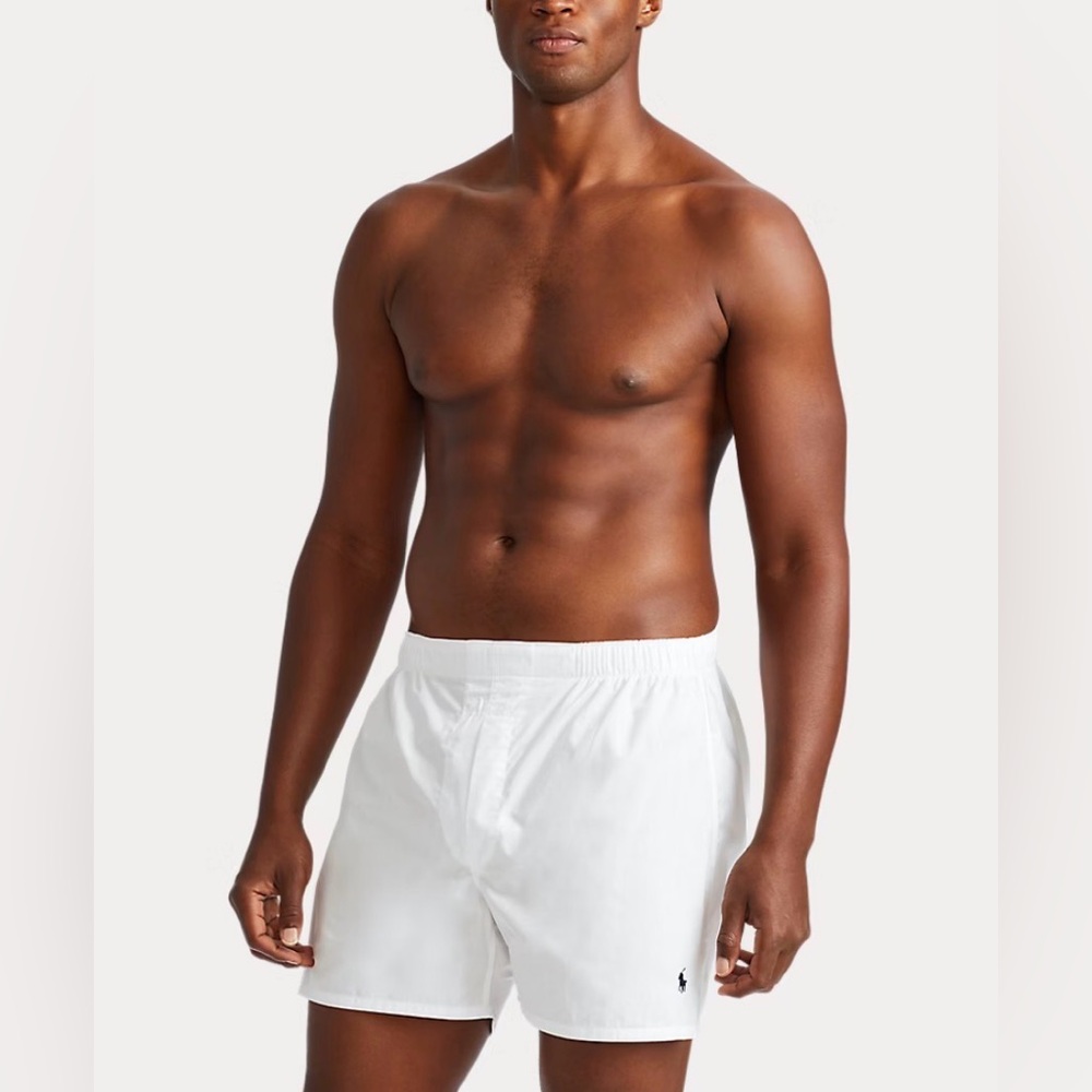 Polo by Ralph Lauren Men's Classic White Boxers | Sz L - 3 pair